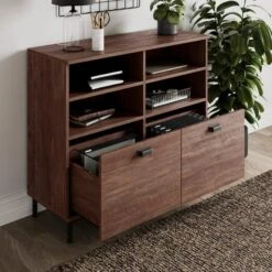 Fulton Office Storage Cabinet, Pine -Home Furnishing Store 30885901 alt01
