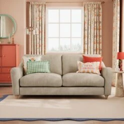 Hattie Tonal Plush Chenille 3 Seater Sofa 31 Hattie Tonal Plush Chenille 3 Seater Sofa -Home Furnishing Store 30886189