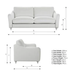 Hattie Tonal Plush Chenille 3 Seater Sofa 39 Hattie Tonal Plush Chenille 3 Seater Sofa -Home Furnishing Store 30886189 alt09