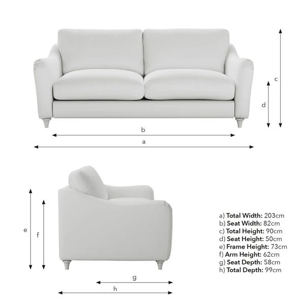 Hattie Tonal Plush Chenille 3 Seater Sofa 20 Hattie Tonal Plush Chenille 3 Seater Sofa - Image 18