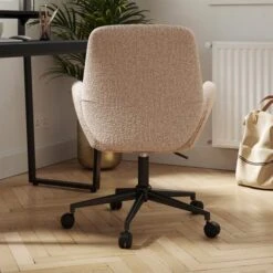 Ginny Boucle Swivel Office Chair -Home Furnishing Store 30886351 alt01