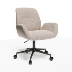 Ginny Boucle Swivel Office Chair -Home Furnishing Store 30886351 alt05