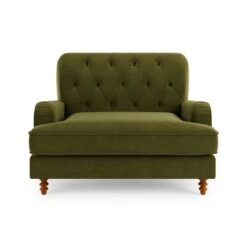 Beatrice Buttoned Velvet Snuggle Chair -Home Furnishing Store 30887233 alt05