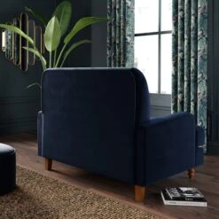 Beatrice Buttoned Velvet Snuggle Chair -Home Furnishing Store 30887234 alt03