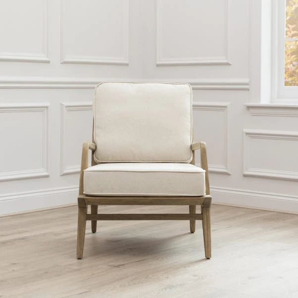 Idris Wooden Armed Accent Chair 4 Idris Wooden Armed Accent Chair - Image 2