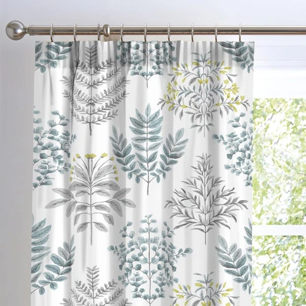Emily Duck Egg 168 X 183cm Pencil Pleat Curtains 3 Emily Duck Egg 168 X 183cm Pencil Pleat Curtains