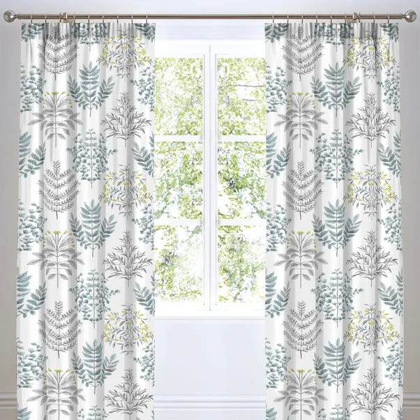 Emily Duck Egg 168 X 183cm Pencil Pleat Curtains 4 Emily Duck Egg 168 X 183cm Pencil Pleat Curtains - Image 2