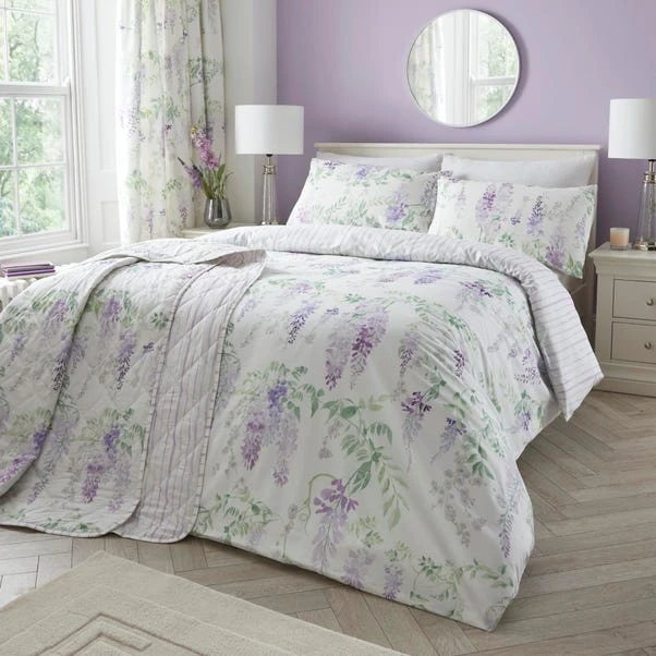 Wisteria Quilted Bedspread 200cm X 230cm 4 Wisteria Quilted Bedspread 200cm X 230cm - Image 2