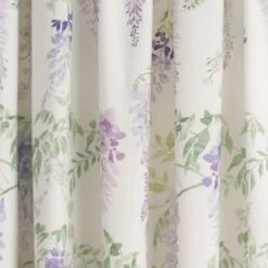 Wisteria Lilac 168 X 183cm Pencil Pleat Curtains With Tie Backs 8 Wisteria Lilac 168 X 183cm Pencil Pleat Curtains With Tie Backs -Home Furnishing Store 30888421 alt02