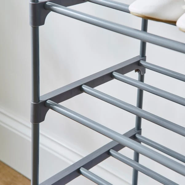 6 Tier Plastic Shoe Rack 7 6 Tier Plastic Shoe Rack - Image 5