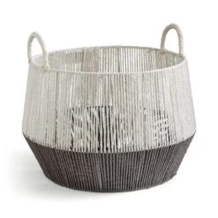 Block Colour Hand Knitted Storage Basket -Home Furnishing Store 30890660 alt02