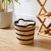 Rope And Water Hyacinth Storage Basket 2 Rope And Water Hyacinth Storage Basket -Home Furnishing Store 30891209