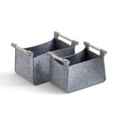 Set Of 2 Felt Fabric Storage Box -Home Furnishing Store 30891241 alt02
