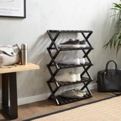 5 Tier Bamboo Shoe Rack -Home Furnishing Store 30891255