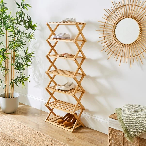 7 Tier Bamboo Shoe Rack 3 7 Tier Bamboo Shoe Rack
