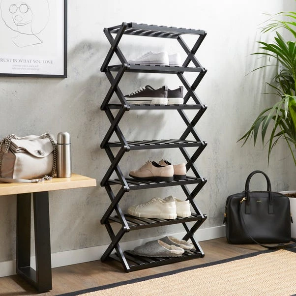 7 Tier Bamboo Shoe Rack 9 7 Tier Bamboo Shoe Rack - Image 7