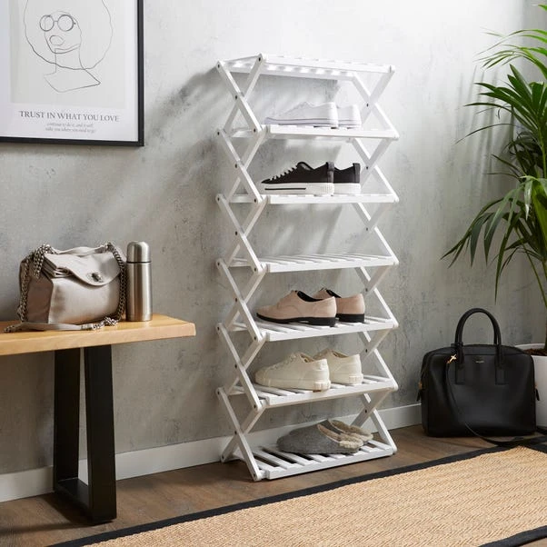 7 Tier Bamboo Shoe Rack 6 7 Tier Bamboo Shoe Rack - Image 4