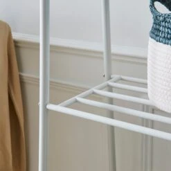 Multifunctional Metal Clothes Rail With Shelves -Home Furnishing Store 30891260 alt01