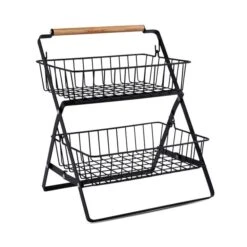 Black Wire 2 Tier Storage 7 Black Wire 2 Tier Storage -Home Furnishing Store 30891734 alt02