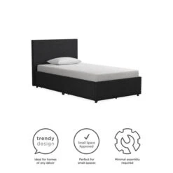 Novogratz Kelly 2 Drawer Bed, Linen -Home Furnishing Store 30892340 alt06