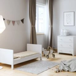 Little Acorns Classic Cot Bed And 3 Drawer Chest Nursery Set -Home Furnishing Store 30892451 alt07