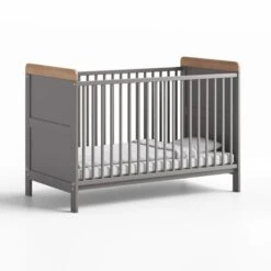 Little Acorns Classic Oak Effect Cot Bed And 3 Drawer Chest Nursery Set -Home Furnishing Store 30892460 alt02