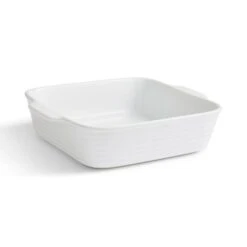 White Ribbed Square Roaster -Home Furnishing Store 30892499 alt02