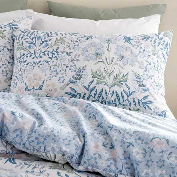 Bianca Hedgerow Hopper 200 Thread Count Cotton Blue Duvet Cover And Pillowcase Set 10 Bianca Hedgerow Hopper 200 Thread Count Cotton Blue Duvet Cover And Pillowcase Set - Image 8