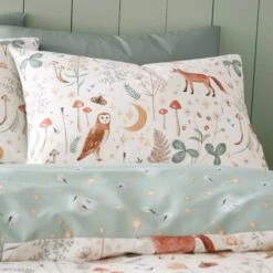 Catherine Lansfield Enchanted Twilight Animals Reversible Duvet Cover & Pillowcase Set -Home Furnishing Store 30892728 alt02