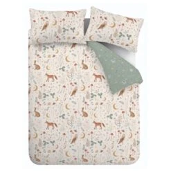 Catherine Lansfield Enchanted Twilight Animals Reversible Duvet Cover & Pillowcase Set -Home Furnishing Store 30892729 alt05