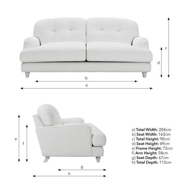 Martha Matte Plush Velvet 3 Seater Sofa 20 Martha Matte Plush Velvet 3 Seater Sofa - Image 18