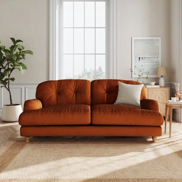 Martha Matte Plush Velvet 3 Seater Sofa 3 Martha Matte Plush Velvet 3 Seater Sofa