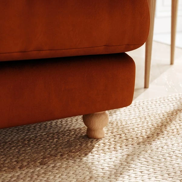 Martha Matte Plush Velvet 3 Seater Sofa 6 Martha Matte Plush Velvet 3 Seater Sofa - Image 4