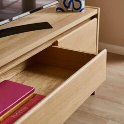 Elements Holmes Extra Wide TV Unit For TVs Up To 80", Oak 11 Elements Holmes Extra Wide TV Unit For TVs Up To 80", Oak -Home Furnishing Store 30893746 alt02