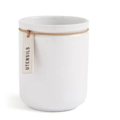 Elements Cream Speckled Hang Tag Utensil Pot -Home Furnishing Store 30893998 alt02