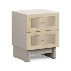 Maeva 2 Drawer Bedside Table, Light Oak Effect 14 Maeva 2 Drawer Bedside Table, Light Oak Effect -Home Furnishing Store 30894169 alt05