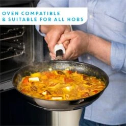 Jamie Oliver By Tefal Quick & Easy Stainless Steel Frying Pan, 28cm -Home Furnishing Store 30894948 alt03