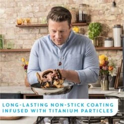 Jamie Oliver By Tefal Quick & Easy Stainless Steel Frying Pan, 28cm -Home Furnishing Store 30894948 alt04