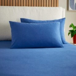 Elements Cotton Jersey Plain Standard Pillowcase Pair