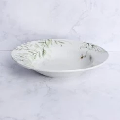Willow Trail Sage Porcelain Pasta Bowl