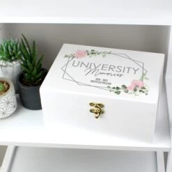 Personalised Abstract Rose White Wooden Memory Box -Home Furnishing Store 30897516 alt05