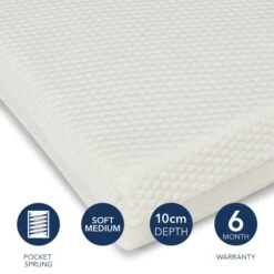 Ickle Bubba Premium Pocket Sprung Cot Mattress 17 Ickle Bubba Premium Pocket Sprung Cot Mattress -Home Furnishing Store 30897565