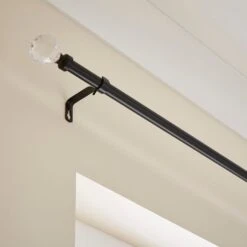 Crystal Ball Extendable Metal Eyelet Curtain Pole 11 Crystal Ball Extendable Metal Eyelet Curtain Pole -Home Furnishing Store 30897844