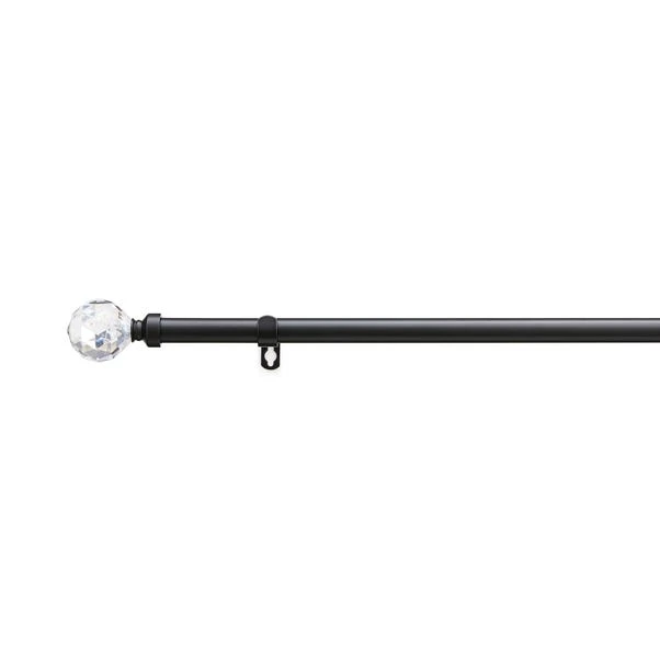 Crystal Ball Extendable Metal Eyelet Curtain Pole 4 Crystal Ball Extendable Metal Eyelet Curtain Pole - Image 2