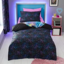 Football Graphic Girl Single Duvet Cover And Pillowcase Set -Home Furnishing Store 30898210 alt02