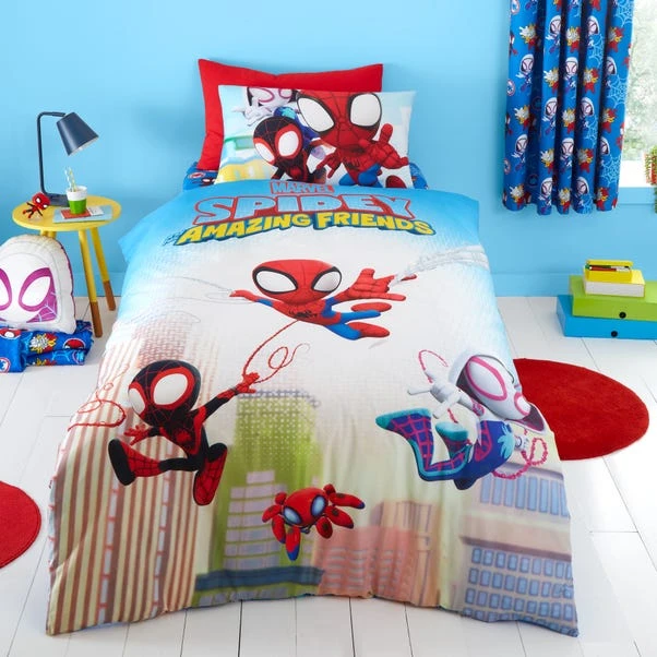Marvel Spidey And His Amazing Friends Duvet Cover And Pillowcase Set 3 Marvel Spidey And His Amazing Friends Duvet Cover And Pillowcase Set
