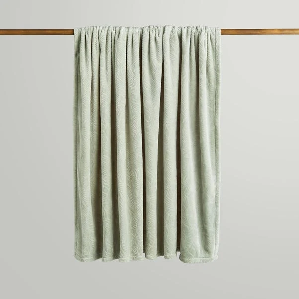 Leila Leaf Fleece Throw 130x170cm 20 Leila Leaf Fleece Throw 130x170cm - Image 18