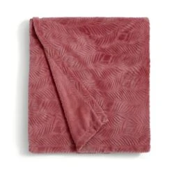 Leila Leaf Fleece Throw 130x170cm 25 Leila Leaf Fleece Throw 130x170cm -Home Furnishing Store 30898345 alt03