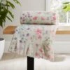 Watercoloured Floral Throw 130cm X 180cm -Home Furnishing Store 30898349