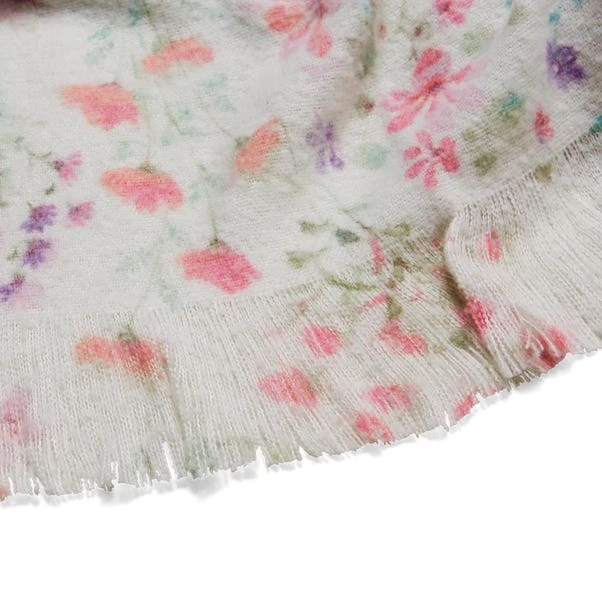 Watercoloured Floral Throw 130cm X 180cm 6 Watercoloured Floral Throw 130cm X 180cm - Image 4